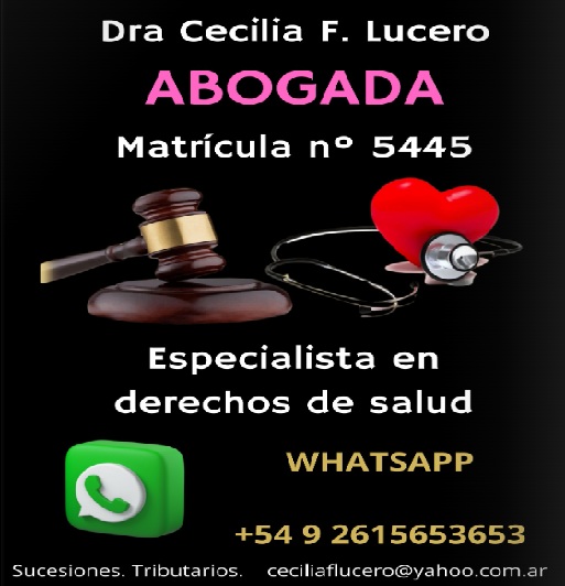 Dra Cecilia F. Lucero. Abogado.